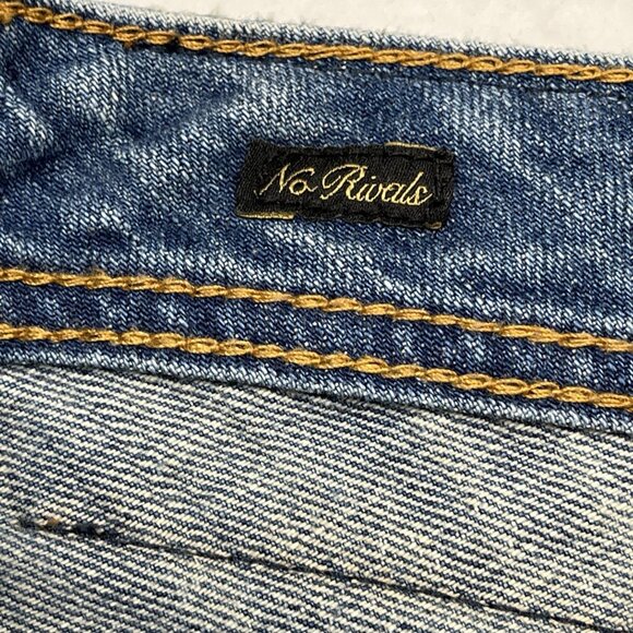 Akoo Jeans Men 36 No Rivals Distressed Patches Paint Splatter Hip Hop Streetwear - Picture 11 of 14